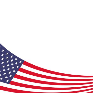 Amerikan vektör simgesi tasarım şablonu