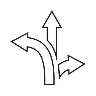 Ok vektör illüstrasyon simgesi Logo Şablonu tasarımı