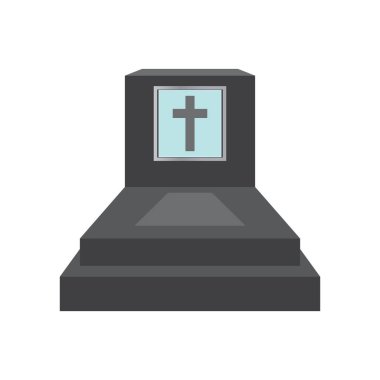 Tomb simgesi vektör illüstrasyon tasarımı