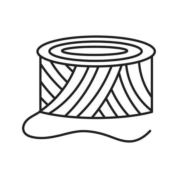 Yarn Ball Vector Icon Design Illustration Template — Stock Vector
