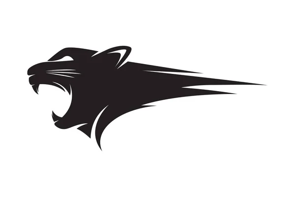 Puma Logo Design Vector Illustration Design Template — Stock Vector