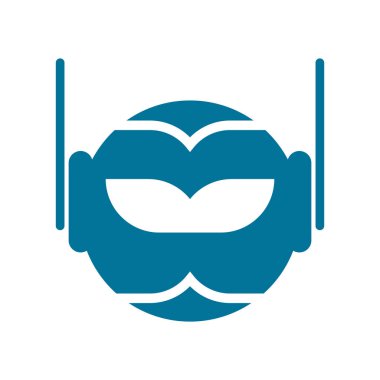 robot simge vektör çizim şablonu