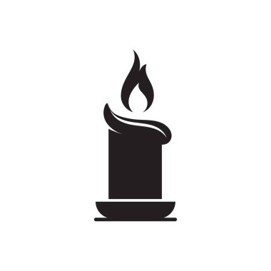 Mum Vektörü simgesi tasarım örnekleme şablonu