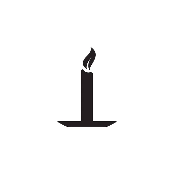 Candle Vector Icon Design Illustration Template — Stock Vector
