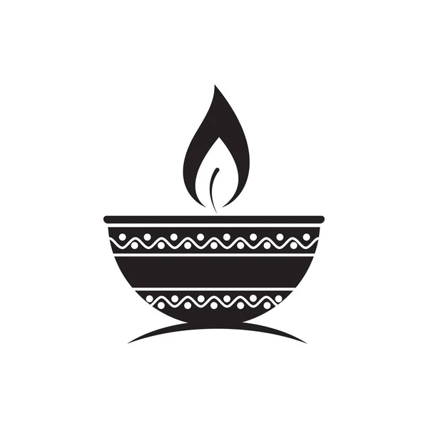 Candle Vector Icon Design Illustration Template — Stock Vector