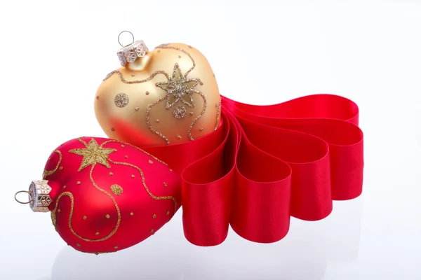Kalp şeklinde Noel dekorasyon Telifsiz Stok Imajlar