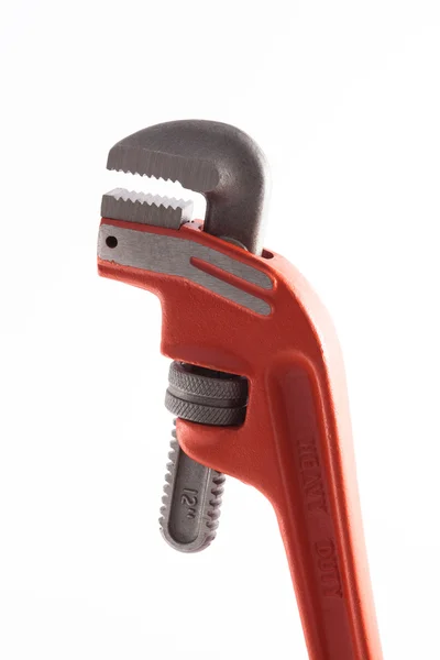 Orange Pipe Wrench. — Stock Photo, Image