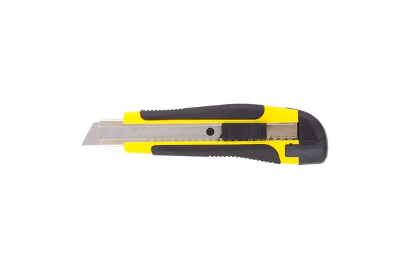 Yellow utility knife. — Stock Photo, Image