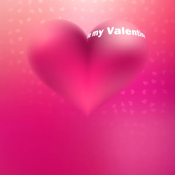 Illustration d'une belle forme de coeur rose brillant. + EPS8 — Image vectorielle