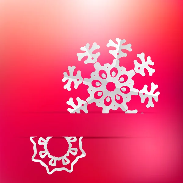 Floco de neve de Natal em roxo vermelho. + EPS8 — Vetor de Stock