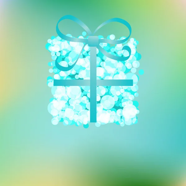 Caja de regalo azul en Navidad abstracta. + EPS8 — Vector de stock