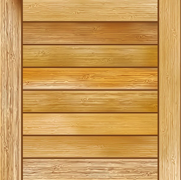 Tábua de madeira fundo textura marrom. + EPS8 — Vetor de Stock