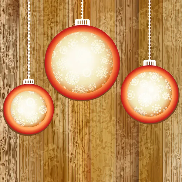 Bolas de Navidad con lugar para copyspace. + EPS8 — Vector de stock