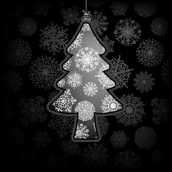 Рождественская открытка с елкой. + S8 — стоковый вектор