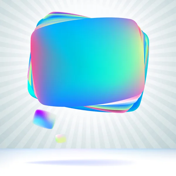 Abstract glossy speech bubble. + EPS8 — Stock Vector