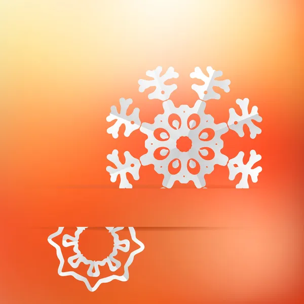 Christmas background and snowflakes. + EPS8 — Stock Vector