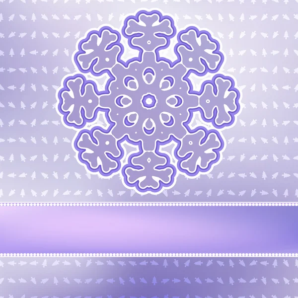 Christmas snowflake on red purple . + EPS8 — Stock Vector