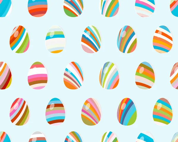 Seamless pattern with easter eggs. — Stock Vector