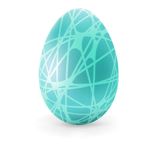 Easter color Egg with lines. + EPS8 — Stock Vector