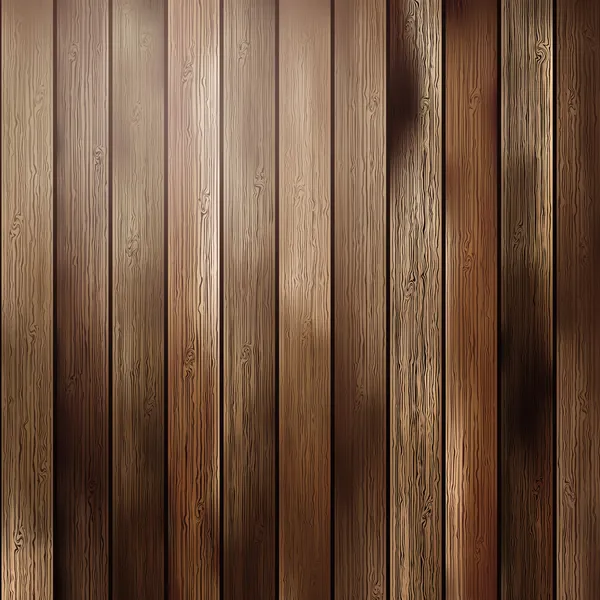 Big Brown wood plank wall texture — Stock Vector