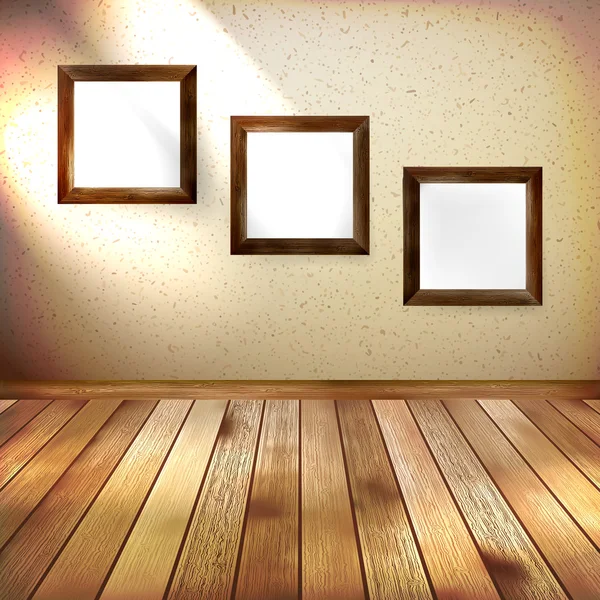 Retro kamer met drie frames. EPS 10 — Stockvector