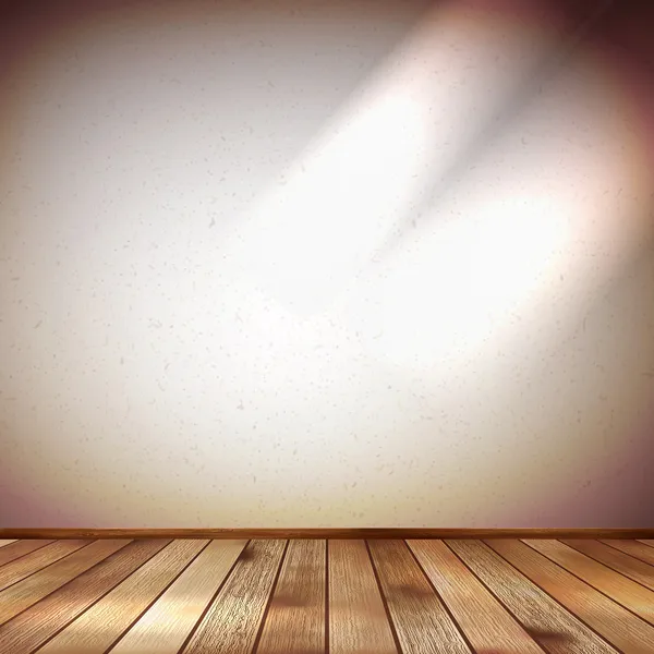 Ljus vägg med en spot belysning. EPS 10 — Stock vektor
