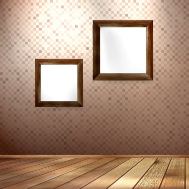 Vintage çerçeve ahşap doku. EPS 10