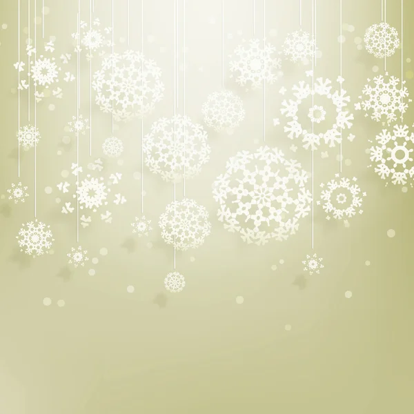 Navidad abstracta con copos de nieve. EPS 10 — Vector de stock