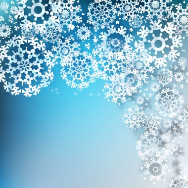 Tasarım kar taneleri çakışan. EPS 10