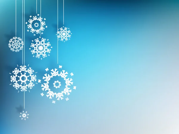 Jul bakgrund med snöflinga. EPS 10 — Stock vektor