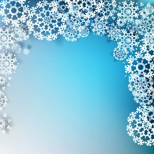 Elegant jul med snöflingor. EPS 10 — Stock vektor