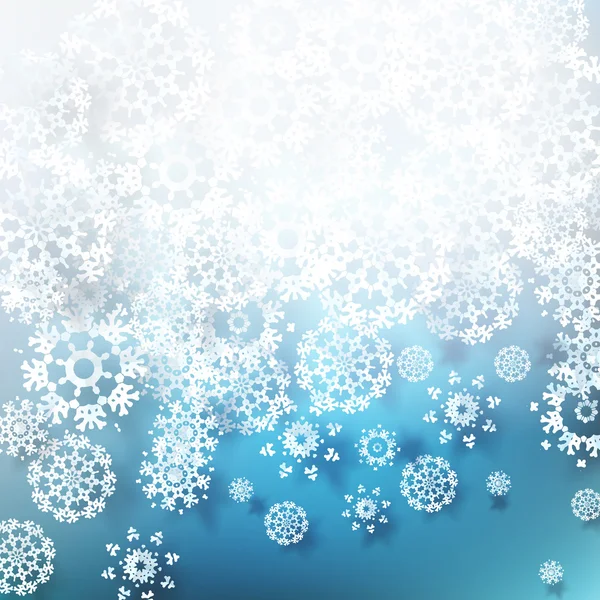 Flocos de neve de Natal fundo. EPS 10 — Vetor de Stock