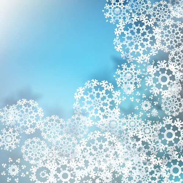 Fond de flocons de neige de Noël. SPE 10 — Image vectorielle