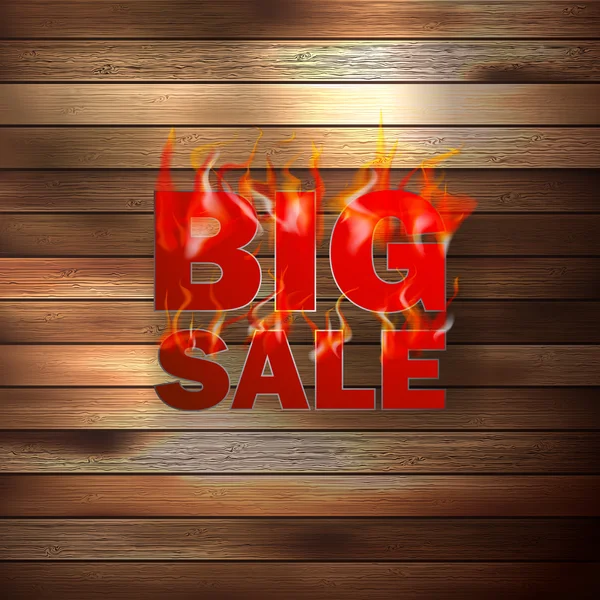 Sprzedaż Fire projektowania gorący płomień. — Wektor stockowy