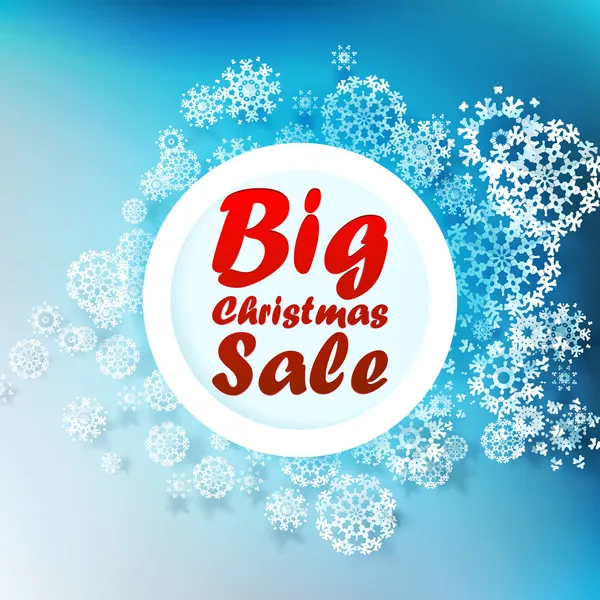 Christmas Big sale template. — Stock Vector