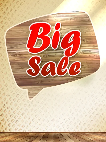 Big sale speech bubble. — Stock Vector