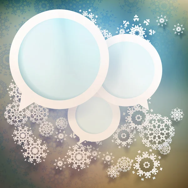 Abstract winter design with snowflakes. EPS 10 — Stock Vector