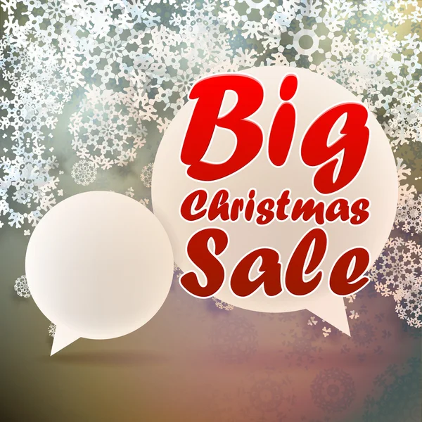 Christmas Big sale template. — Stock Vector