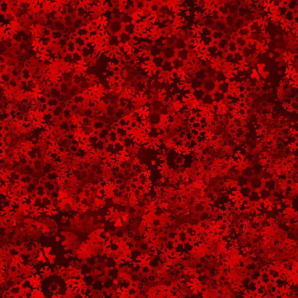 Rouge avec papier flocons de neige de Noël . — Image vectorielle