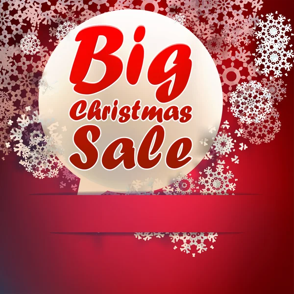 Christmas Big sale template. — Stock Vector