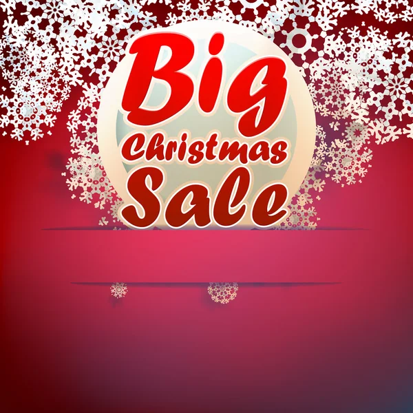 Christmas Big sale template. — Stock Vector