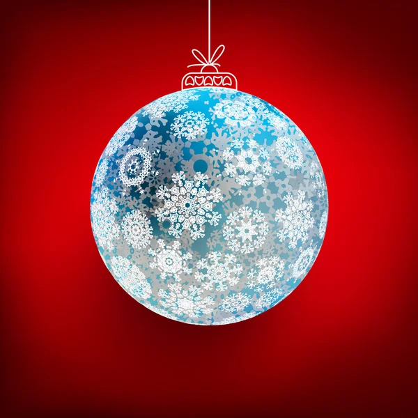 Background with Christmas ball. + EPS10 — Stock Vector