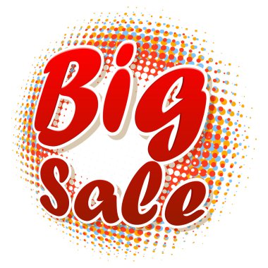 büyük satış metin noktalı resim deseni.