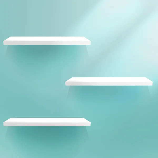 Three White empty shelves. Stock Vector Image by ©dragomir2502 29461429