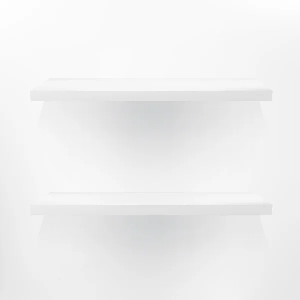 ภาพประกอบโดยละเอียดของชั้นวางสีขาว + EPS10 — ภาพเวกเตอร์สต็อก