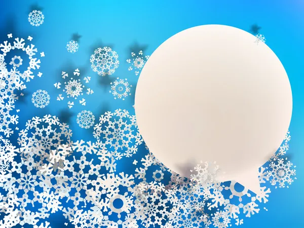 Абстрактные 3D снежинки. + S10 — стоковый вектор