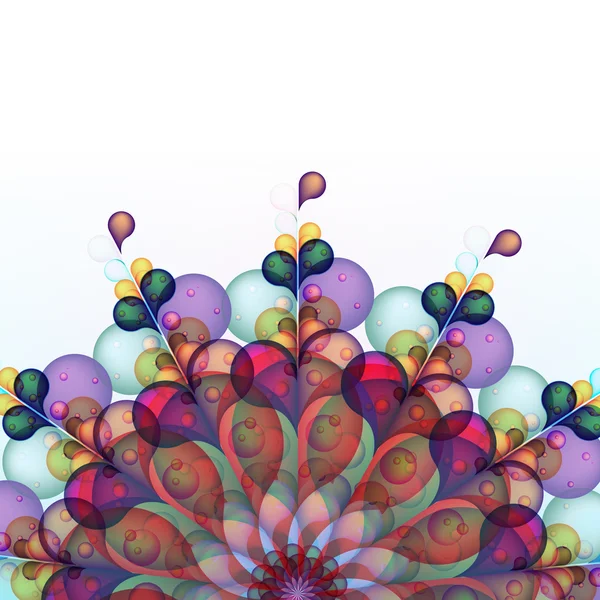 Abstrait coloré avec des ondes tourbillonnantes. + EPS10 — Image vectorielle