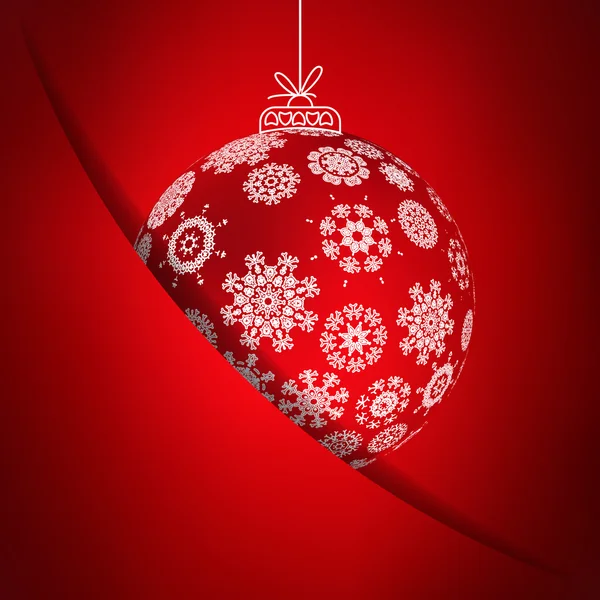 kırmızı kar taneleri ile Noel kartı. + eps10눈송이와 레드 크리스마스 카드입니다. + eps10