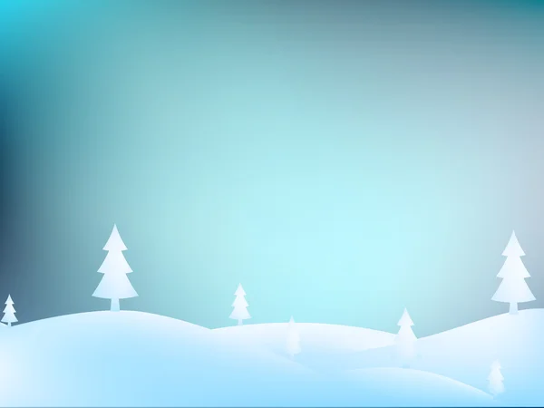 Joyeux paysage de Noël. + EPS10 — Image vectorielle