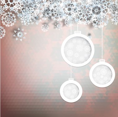 kar taneleri ile Noel kartı. + eps10